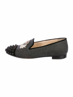 womens spiked loafers