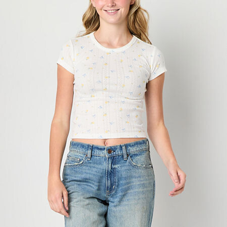 Arizona Baby Tee Womens Crew Neck Short Sleeve Juniors T-Shirt