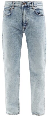 Jeanerica Jeans & Co. - Tm005 Organic Cotton-blend Tapered-leg Jeans - Light Blue