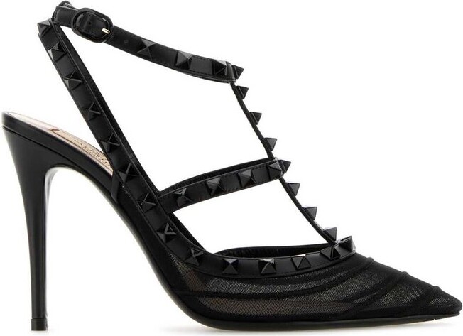 Valentino Garavani Rockstud Ankle Strap Pumps
