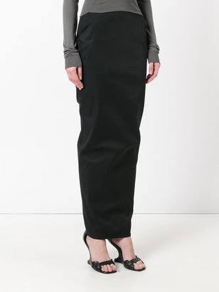 Rick Owens fitted maxi skirt