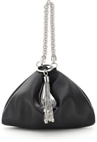 Thumbnail for your product : Jimmy Choo CALLIE EVENING CLUTCH WITH CHAIN OS Black Leather