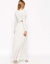 Thumbnail for your product : ASOS Draped Plunge Cut Out Maxi Dress