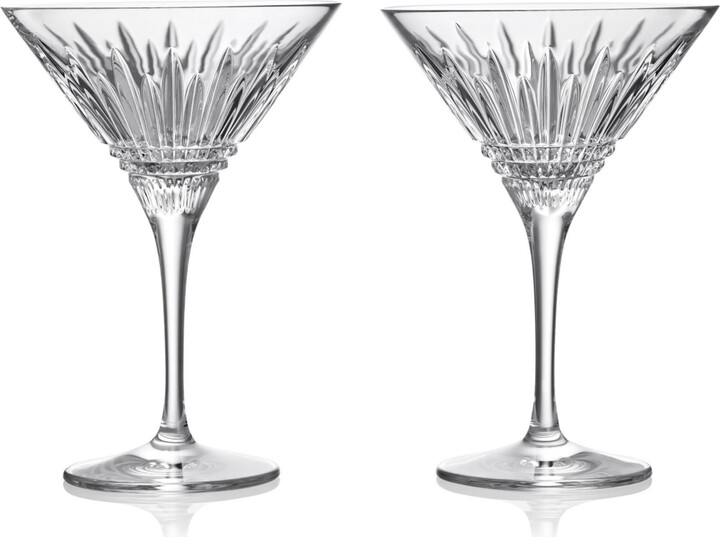 Waterford Lismore Diamond Martin Glasses, Set of 2
