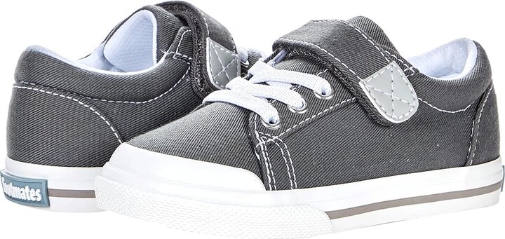 FootMates Jordan (Infant/Toddler/Little Kid) Boy's Shoes Gray : 3 Infant M/W, Textile