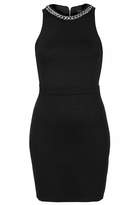 Thumbnail for your product : Topshop Chain micro mini bodycon dress