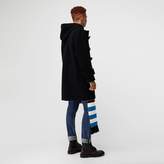 Thumbnail for your product : Burberry Vintage Check Detail Wool Blend Hooded Duffle Coat
