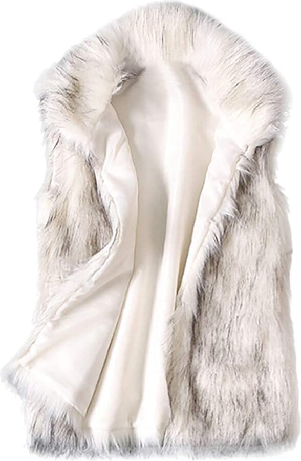 faux mink vest