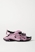 Thumbnail for your product : Balenciaga Track Logo-detailed Leather And Rubber Sandals