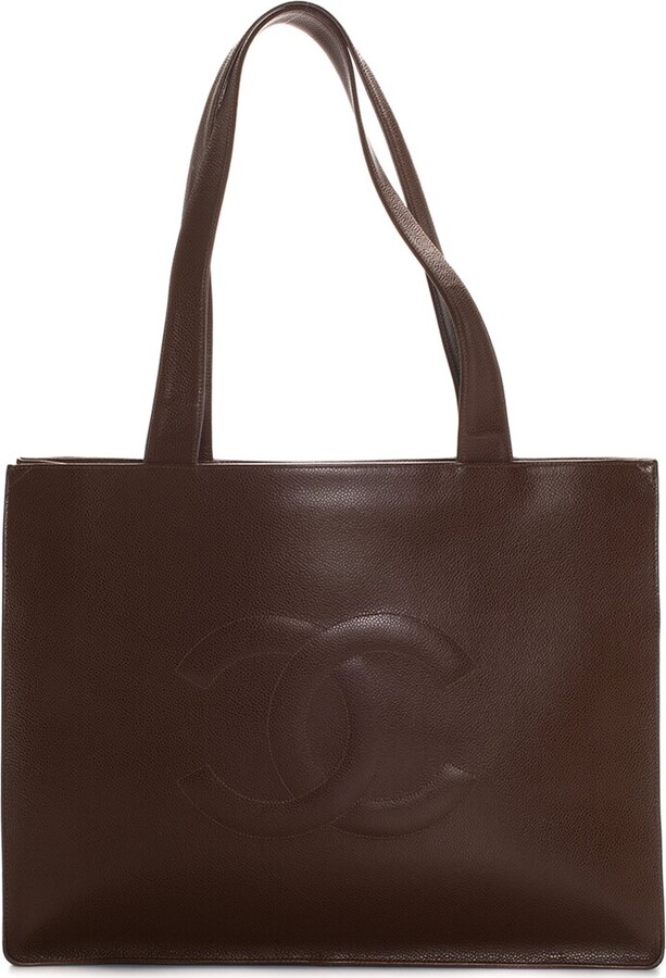 Timeless Tote Bag Black Calfskin Gold Hardware (Authentic Pre-Owned)
