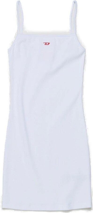 Diesel D-Hopy-D Logo Patch Short Slip Dress