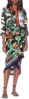 Thumbnail for your product : Dolce & Gabbana Printed stretch-silk wrap skirt