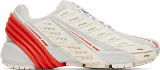 Diesel Off-White & Red S-Prototype Sneakers