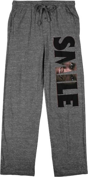 S.MILE SmileMovieTitleLogoMen'sHeatherGraySleepPants-XXL