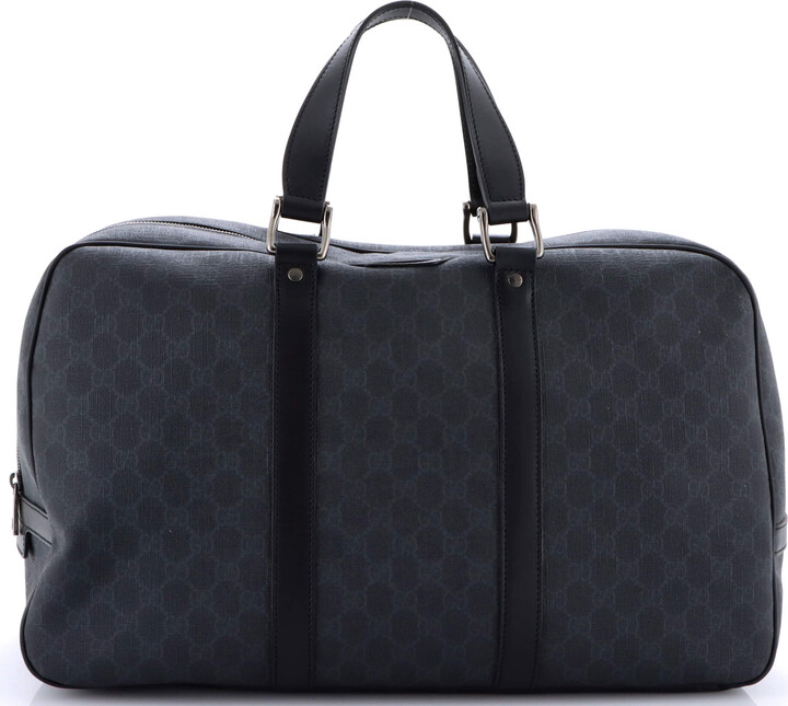 Gucci Zip Weekender Tote GG Coated Canvas Large