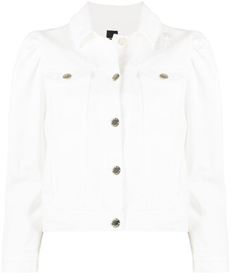 ladies white denim jacket uk