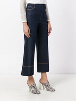 Thumbnail for your product : Ermanno Scervino cropped wide-leg jeans