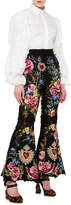 Thumbnail for your product : Dolce & Gabbana Cropped Floral Patchwork Lace Pants