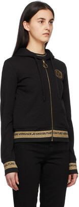 Versace Jeans Couture Black V Emblem Hoodie