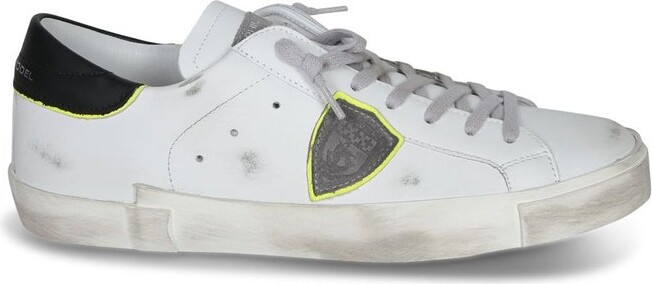 Philippe Model Distressed Lace-Up Sneakers
