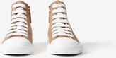Thumbnail for your product : Burberry Childrens Logo Script Gabardine High-top Sneakers Size: 2