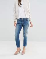 Thumbnail for your product : J Brand Cropped Ellis Straight Cut Jeans