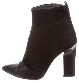 Reed Krakoff Ponyhair Pointed-Toe Ankle Boots