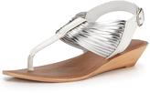 Thumbnail for your product : Shoebox Shoe Box Joanna Grecian Toe Post Wedgette Sandals