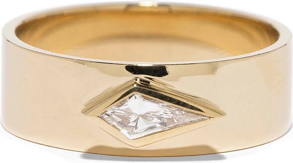 Azlee Kite 18k Yellow Gold & Diamond Ring
