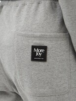 Thumbnail for your product : MORE JOY BY CHRISTOPHER KANE More Joy Patch Cotton-jersey Track Pants - Light Grey