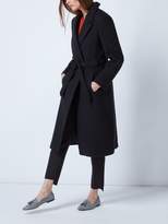 Thumbnail for your product : Linea Pia Belted Wrap Front Coat