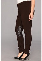 Thumbnail for your product : MICHAEL Michael Kors Size Knit Faux Leather Riding Pant