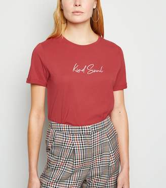 New Look Kind Soul Slogan T-Shirt