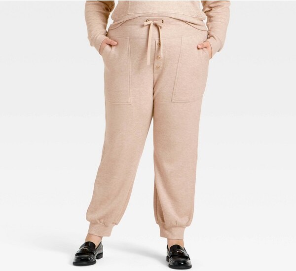 Universal Thread Women'sHigh-RiseKnitJoggers-UniversalThread™HeatherOatmeal4X