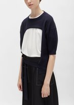 Thumbnail for your product : Sara Lanzi Wool Cashmere Sweater Shell Navy Size: Medium
