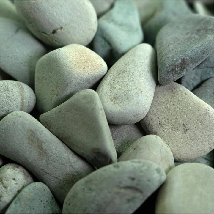 0.25 cu. ft. 2 in. to 3 in. 20 lbs. Green Polynesian Landscape Rock for Gardens, Potted Plants and Terrariums