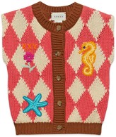 Thumbnail for your product : Gucci Baby diamond intarsia cotton vest