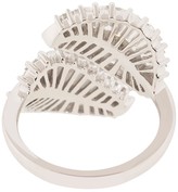 Thumbnail for your product : Anita Ko 18kt White Gold Palm Leaf Diamond Ring