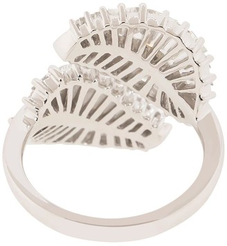 Anita Ko 18kt White Gold Palm Leaf Diamond Ring
