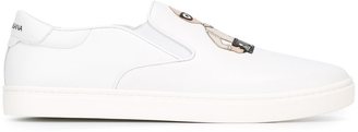 Dolce & Gabbana Designers patch slip-on sneakers