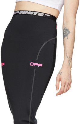 Off-White Black and Pink Off Active Pencil Skirt