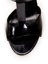 Thumbnail for your product : Casadei Patent Leather Platform Sandal