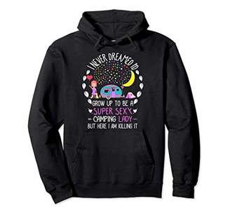 Super Sexy Camping Lady Pullover Hoodie