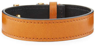 Tom Ford Men's Leather T-Buckle Wrap Bracelet
