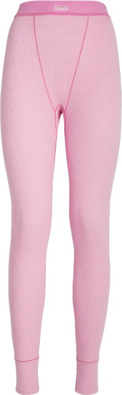 Womens Skims pink Ribbed Leggings