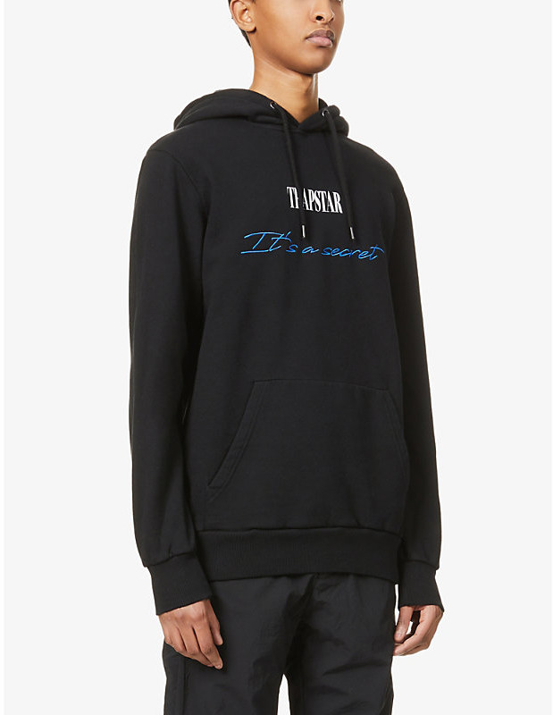 Trapstar It's A Secret brandembroidered cottonjersey hoody