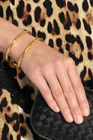 Thumbnail for your product : Herve Van Der Straeten Hammered gold-plated cuff