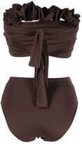 Thumbnail for your product : Maygel Coronel Ruched-Trim Detail Bikini Set