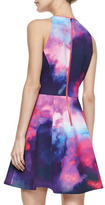 Thumbnail for your product : Ted Baker Summer At Dusk Cloud-Print Fit-And-Flare Dress