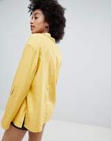 Thumbnail for your product : Bershka linen blazer in yellow